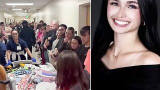 Man shot 10 times protecting cheerleader who died after shooting at bonfire