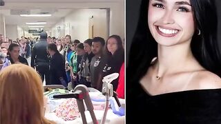 Man shot 10 times protecting cheerleader who died after shooting at bonfire