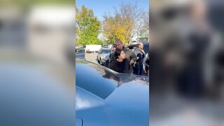 Woman thought having kids in her car would shield her from arrest while she impeded ICE operations