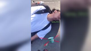 Black P Stones member caught a ⁠West Boulevard Crips member and whopped him