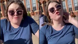 Deranged leftist student TRASHED YAF student table at Oklahoma State univer
