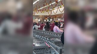 Women accused of stealing meat fighting with checkout workers in Boston