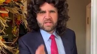 Not AI - Vance dressed up as his own meme for Halloween