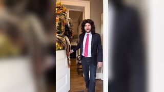 Not AI - Vance dressed up as his own meme for Halloween