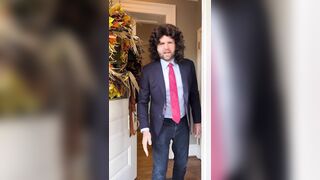 Not AI - Vance dressed up as his own meme for Halloween