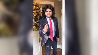 Not AI - Vance dressed up as his own meme for Halloween