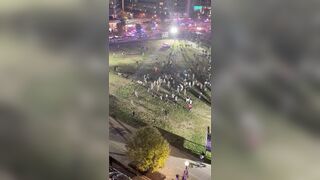 A massive group of “youths” are fighting with the National Guard in Washington, DC DC police are MIA