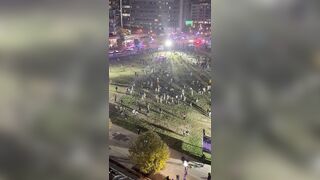 A massive group of “youths” are fighting with the National Guard in Washington, DC DC police are MIA