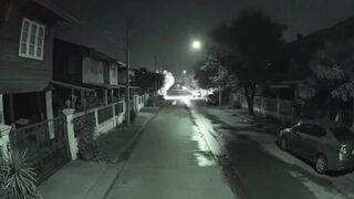 Spheres drop into a neighborhood and shoot down the street so fast…. This ring cam just captured an unbelievable video….