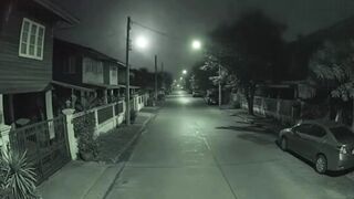 Spheres drop into a neighborhood and shoot down the street so fast…. This ring cam just captured an unbelievable video….