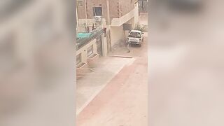 A video shows the terrorist RSF militia looting a civilian’s house