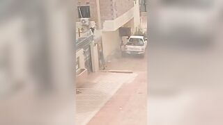 A video shows the terrorist RSF militia looting a civilian’s house