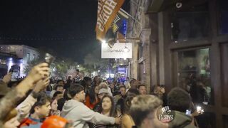 Fight brawl break out on 6th Street Austin TX