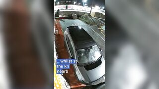 CCTV of Muslim terrorist who stabbed 11 ppl in London train last night