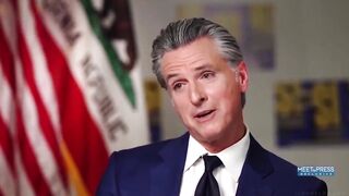 Kristen asks Newsom about the elephant in the room