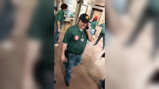 Wild Redneck Fight Breaks out in a Texas Bass Pro Shop.....