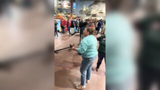 Wild Redneck Fight Breaks out in a Texas Bass Pro Shop.....