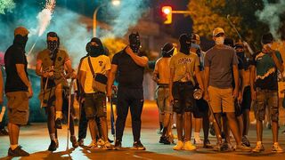 group of Moroccan migrants beating up a Spanish taxi driver in Barcelona.