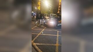 group of Moroccan migrants beating up a Spanish taxi driver in Barcelona.