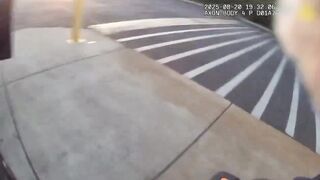 Fresno police release video showing officer hitting suspect with patrol car