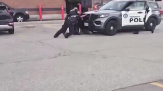 Cop runs over a man’s legs while trying to arrest him
