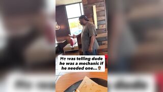 "Bitch ass nigga! I'M FRIENDTLY!" The usual suspect goes bananas.