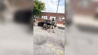 Woman claims ICE agents crashed into her, while others say footage proves otherwise..