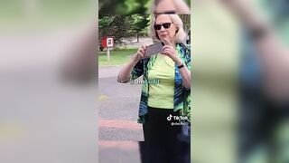 Democrat karen gets caught REMOVING Trump sign from private property.