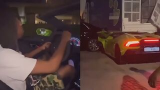 Man totals a rented LAMBO