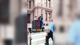 Politician Valentina Gómez burst into a Muslim protest in Texas, took the microphone, and shouted: "Islam is the religion of the rape, incest, and pedophilia …