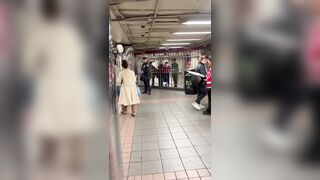Another random attack on a woman in the New York City subway