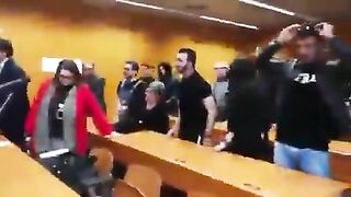 Italian Family Goes Crazy In Court After as African Migrant Who Sliced Their Father's Throat Only Gets 12 Years Prison