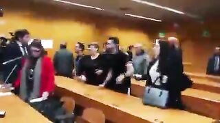 Italian Family Goes Crazy In Court After as African Migrant Who Sliced Their Father's Throat Only Gets 12 Years Prison