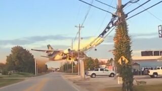 New wild video of UPS plane with 3 crew members crashnear the Louisville airport