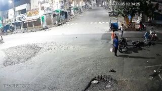 Always Wear A Helmet: Moment of fatal motorcycle accident caught on CCTV