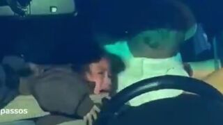 ICE grabs father by neck send him into violent seizure while his was holding his son