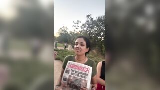 Stopping your jog to own the commies for a selfie is peak