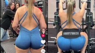 She’s in the gym …. Obviously she is trying