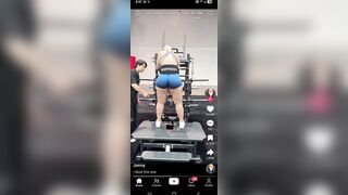 She’s in the gym …. Obviously she is trying