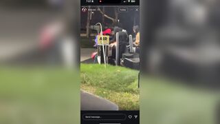 A group of men intervened to stop a man from assaulting a woman