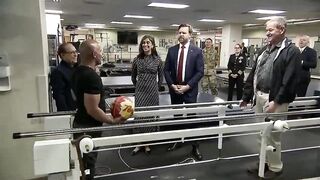 Funny Guy: A service member at Walter Reed tosses a medicine ball to Vice President JD Vance. His response was hilarious