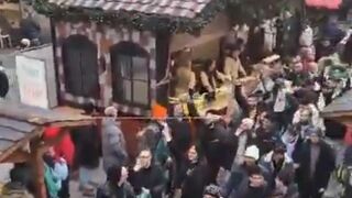 Muslims invade Christmas markets in Germany as a show of force