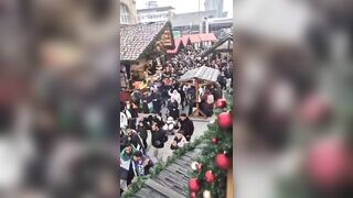 Muslims invade Christmas markets in Germany as a show of force