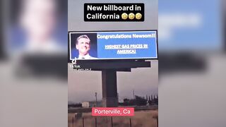 New Newsom Billboard In California