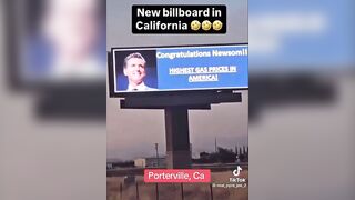 New Newsom Billboard In California