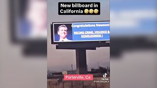 New Newsom Billboard In California