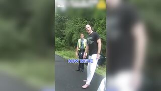 Wild Standoff Between GIANT Jacked Veteran and 8 Cops