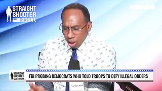 Stephen A.Smith*GOES NUCLEAR*on Mark Kelly for telling military to disobey TRUMP