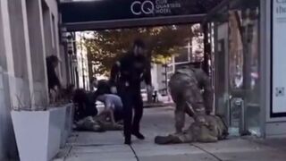Another angle of yesterday's national guard shooting.