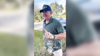 A Florida veteran in Florida threatened to smack a teen who was riding around